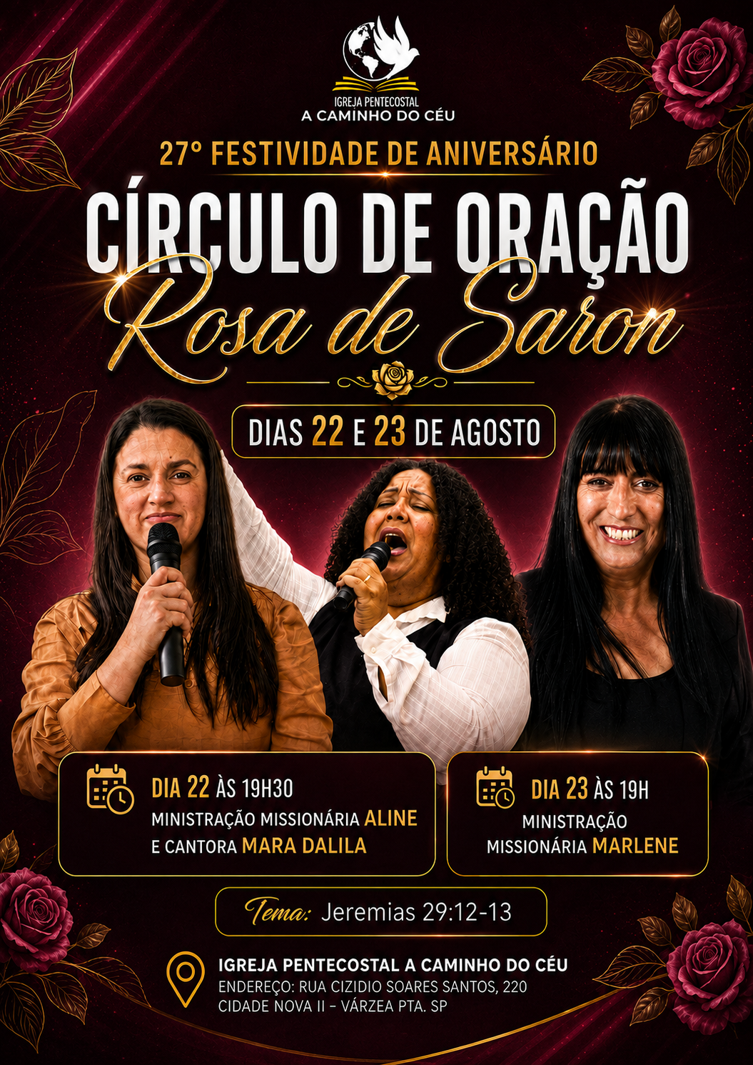 27º Festividade de Aniversário Círculo de Oração